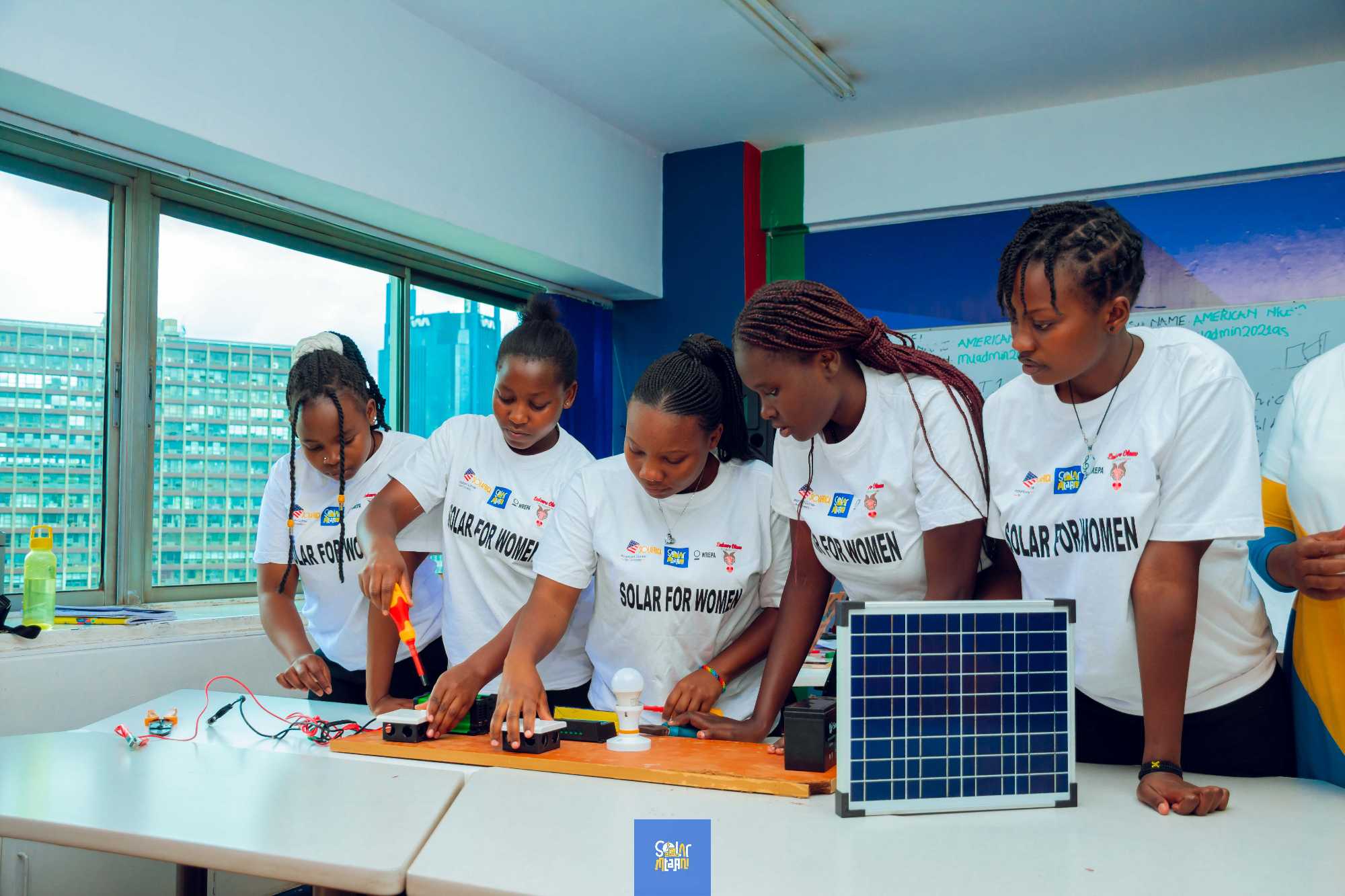 Empowering women through solar technology.